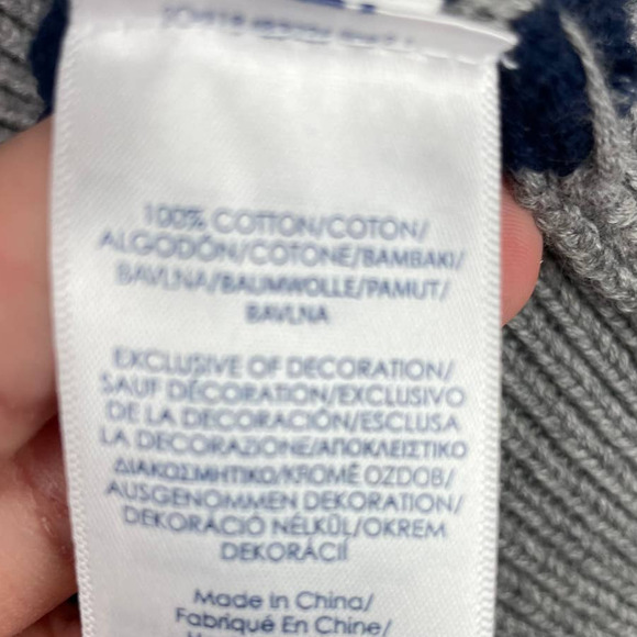 Chaps Men’s Crew Neck Cotton Stripe Pullover Sweater Size Medium - Picture 8 of 10